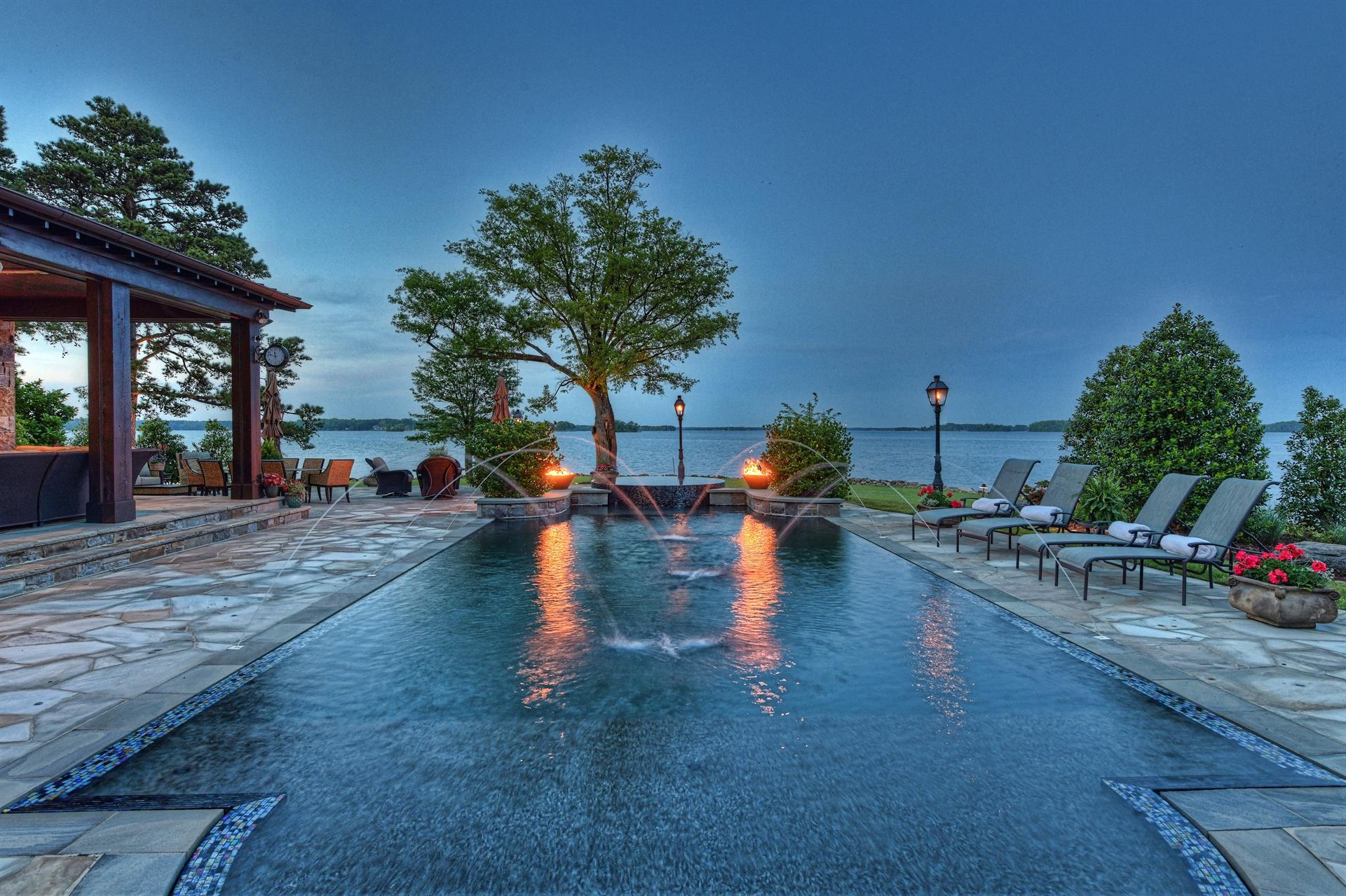 Lake Norman Waterfront Estate A Luxury Home For Sale In Denver Lincoln County North Carolina 